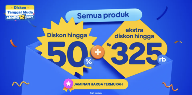 Promo Diskon Tanggal Muda (DTM) Tiket.com: Nikmati Hingga 50% Off + Potongan Rp325 ribu untuk Perjalanan Bisnis!