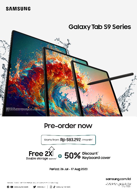 Samsung Galaxy Tab S9 Ciptakan Pengalaman Premium Galaxy ke Sebuah Tablet