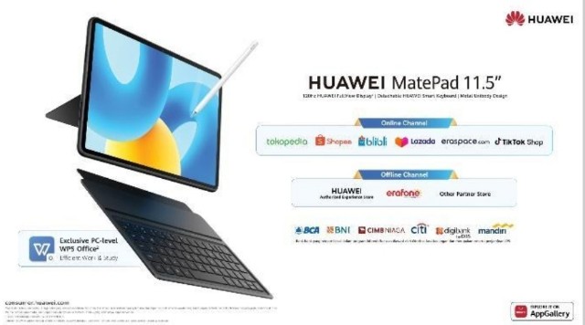 HUAWEI MatePad 11.5 dengan Perpaduan Software & Hardware Terbaik di Kelasnya