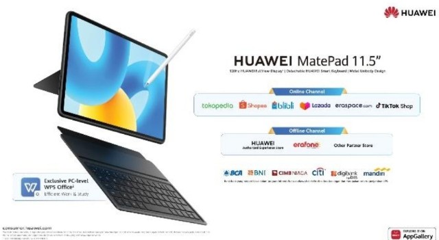 Tablet Rasa Laptop dan Harga Terjangkau , HUAWEI MatePad 11.5 Resmi Hadir di Indonesia!