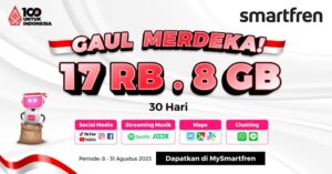 Kobarkan Semangat Kemerdekaan RI ke-78, Smartfren Berikan Promo Paket Gaul Merdeka