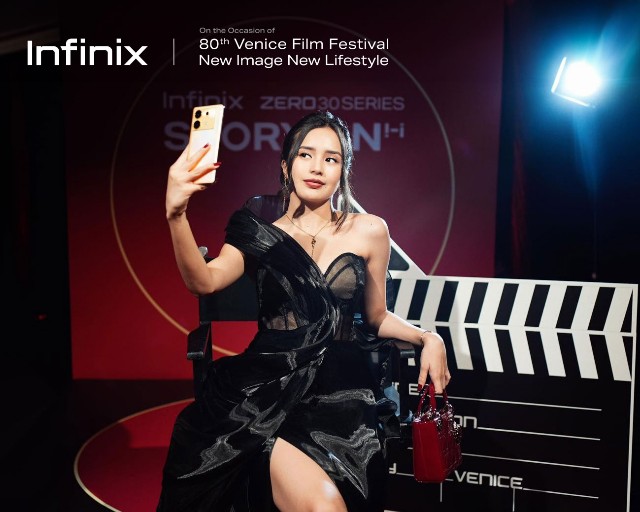 Bersama Infinix, Beby Tsabina Tampil Penuh Pesona di Red Carpet VIFF 2023