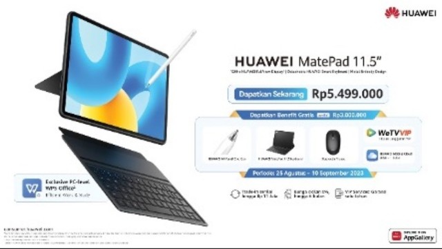 3 Alasan HUAWEI MatePad 11.5 Layak Jadi Tablet Primadona Masyarakat Indonesia