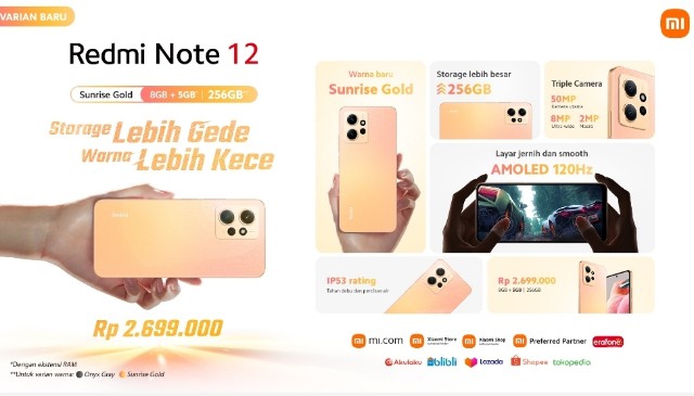 Ini Dia Harga Dan Spesifikasi Redmi Note 12