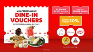 airasia Superapp (airasia MOVE) Luncurkan Layanan Dine-in Vouchers dengan Diskon Hingga 50%