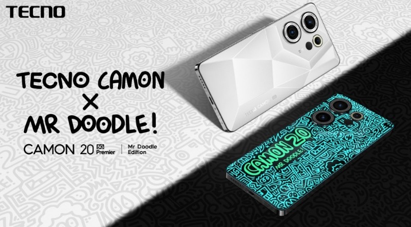 TECNO Hadirkan CAMON 20 Series Edisi Mr Doodle Pertama di Dunia Serta Fitur Baru â€˜Dynamic Portâ€™