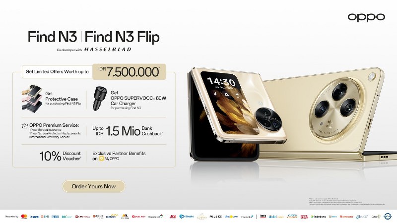 OPPO Find N3 Flip: Smartphone Lipat Flagship dengan Kamera Unggul dan Desain Elegan