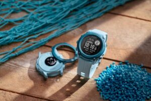 Garmin Descent G1 Solar Ocean Edition Dengan Material Daur Ulang Jaring Ikan