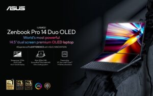 Laptop Layar Ganda 14-inci Paling Powerful, Zenbook Pro 14 Duo OLED