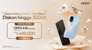 OPPO Tawarkan Bonus Dadakan Akhir Tahun untuk Smartphone OPPO A18!