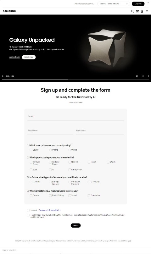 Pre-Order Di Depan Mata, Galaxy AI Siap Sapa Konsumen Indonesia