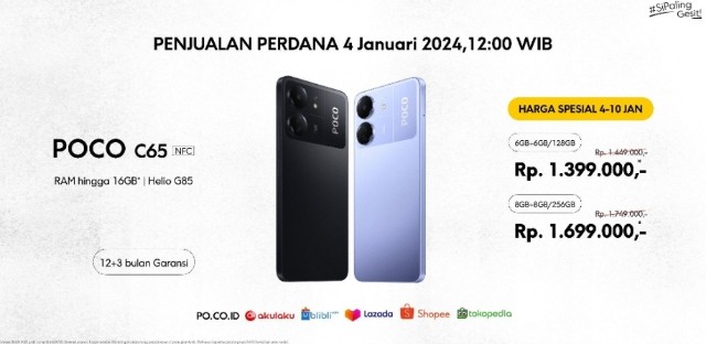 POCO C65 #SiPalingGesit Resmi Dirilis! Dengan Performa Ekstrem 