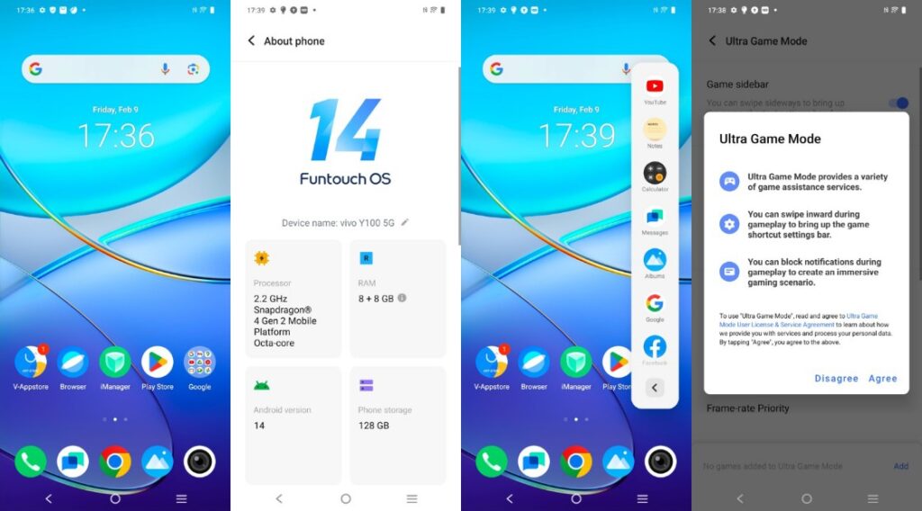 sistem operasi vivo y100