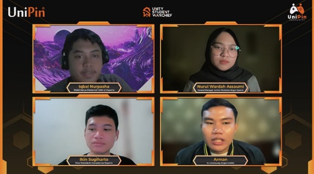 Webinar UNITY: Membangun Komunitas Esports Kampus yang Aktif dan Berkembang