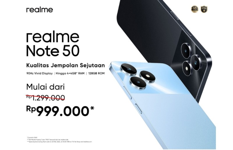 realme Tancap Gas, Hadirkan Note Series yang Gemparkan Segmen Entry Level