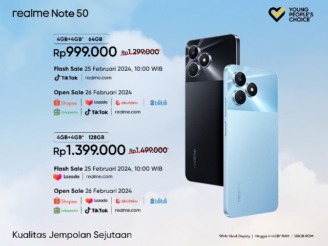 Realme Note 50: Smartphone Berkualitas dengan Performa Optimal dan Jaminan 48 Bulan