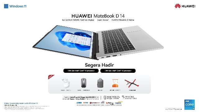 Huawei MateBook D 14 2024: Laptop All-Metal Ringan untuk Produktivitas Makin Powerful