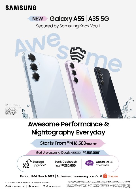 Samsung Galaxy A55 5G dan Galaxy A35 5G: Inovasi dan Keamanan Terbaik 