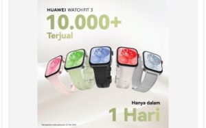 HUAWEI WATCH Fit 3 Tampil Trendi dengan Pilihan Warna Terbaru & Laris dengan Penjualan 10.000 Unit dalam Sehari