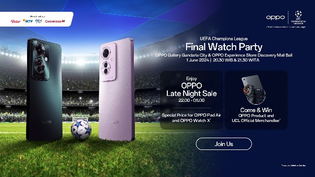 OPPO Mengubah Ruang Retail Menjadi Pusat Komunitas yang Hidup untuk Nobar Final Liga Champions