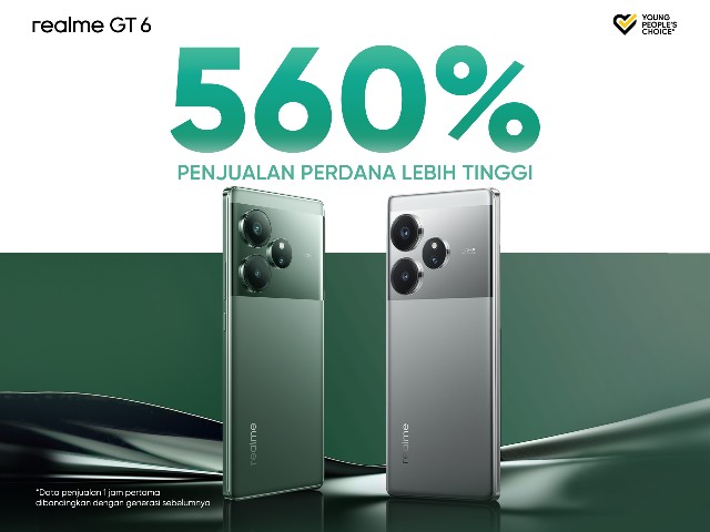 realme GT 6: AI Flagship Killer Terjual Habis dalam Flash Sale Pertama di Indonesia