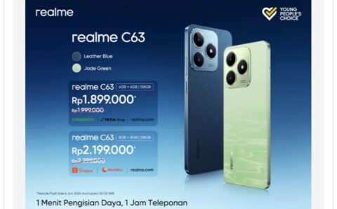 realme C63: Smartphone Terbaru dengan Pengisian Daya Tercepat dan Desain Mewah Premium Vegan Leather