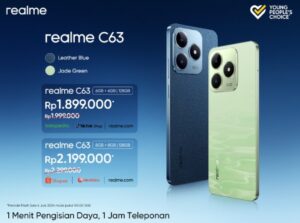 realme C63: Smartphone Terbaru dengan Pengisian Daya Tercepat 45W dan Desain Mewah Vegan Leather