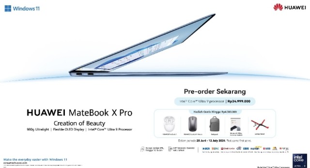 Rilis Resmi di Indonesia: HUAWEI MateBook X Pro & HUAWEI MateBook 14 Mengangkat Standar Baru Laptop Premium