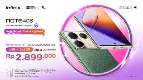 Infinix NOTE 40S: Varian Terbaru dengan Desain 3D Curve dan Layar AMOLED 55Â°