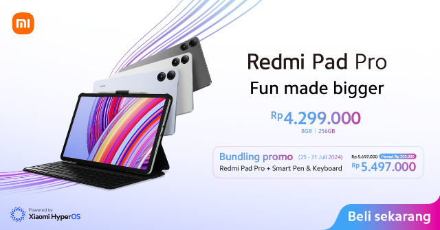 Redmi Pad Pro: Tablet Inovatif untuk Pengalaman Kreatif yang Mengagumkan