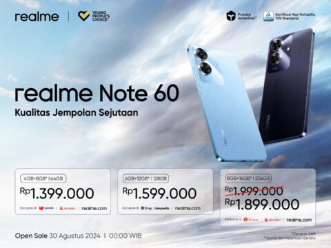 realme Note 60 Resmi Hadir di Indonesia: Tawarkan Durabilitas Tinggi dan Kualitas Terbaik dengan Harga Mulai Rp1.399.000
