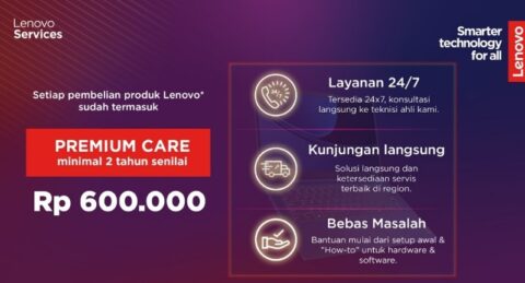 Lenovo Indonesia: Pengalaman Bebas Khawatir dengan Premium Care 24/7 dan Accidental Damage Protection