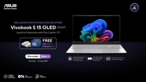 Pre-Order Laptop ASUS Vivobook S 15 OLED (S5507) Sekarang dan Dapatkan Hadiah Eksklusif