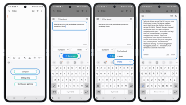 3 Rekomendasi Prompt AI Composer di Galaxy Z Flip6 untuk Mempermudah Aktivitas Sehari-hari