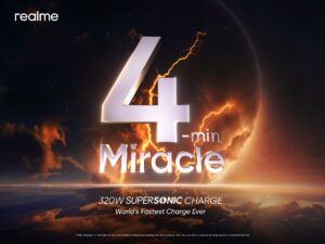 realme Hadirkan Pengisian Daya Tercepat di Dunia dengan 320W SUPERSONIC Charge