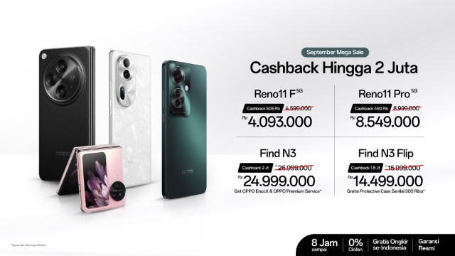 OPPO Online Store Kembali Hadir di Indonesia: Cashback hingga Rp2 Juta dan Layanan 8 Jam Sampai!