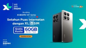 XL Axiata Luncurkan Bundling eSIM Prepaid dengan Xiaomi 14T Series: Dapatkan Kuota 60GB Selama 12 Bulan