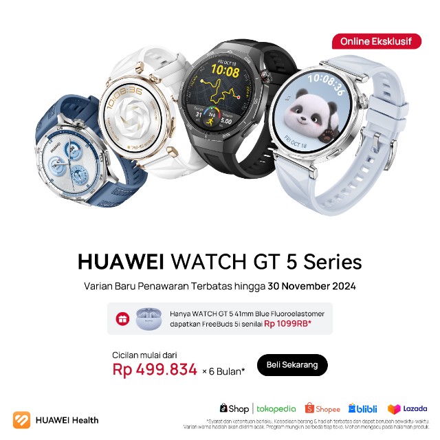 HUAWEI WATCH GT 5 Series Terjual Lebih dari 10.000 Unit dalam 8 Hari: Fitur Olahraga Pro dan Kesehatan Emosional Jadi Favorit