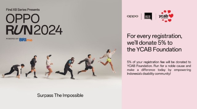 OPPO dan YCAB Gelar Charity Run di OPPO Run 2024 untuk Dukung Komunitas Disabilitas
