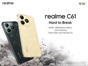 realme C61 Hadir di Indonesia: Smartphone Tangguh dengan RAM 24GB* dan Harga Spesial Rp1.699.000