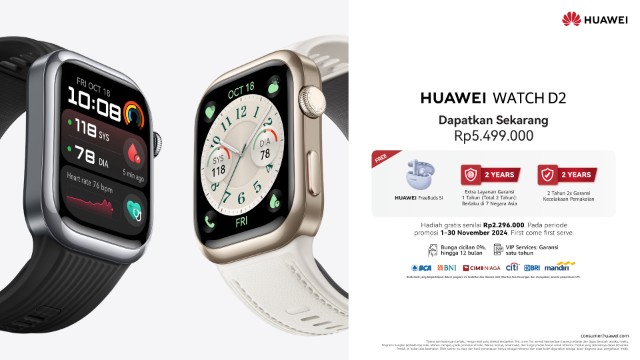 Segera Miliki HUAWEI WATCH D2! Smartwatch dengan Fitur Health Glance untuk Pemantauan Kesehatan Komprehensif, Hadiah Sempurna di Hari Ayah Nasional