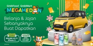 Diskon hingga 55% dan Grand Prize Mobil EV Meriahkan Grab Megahedon 2024