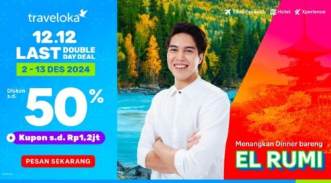 Traveloka 12.12 Last Double Day Deal: Diskon hingga 50% untuk Liburan Impian, dari Musim Dingin hingga Pantai Tropis