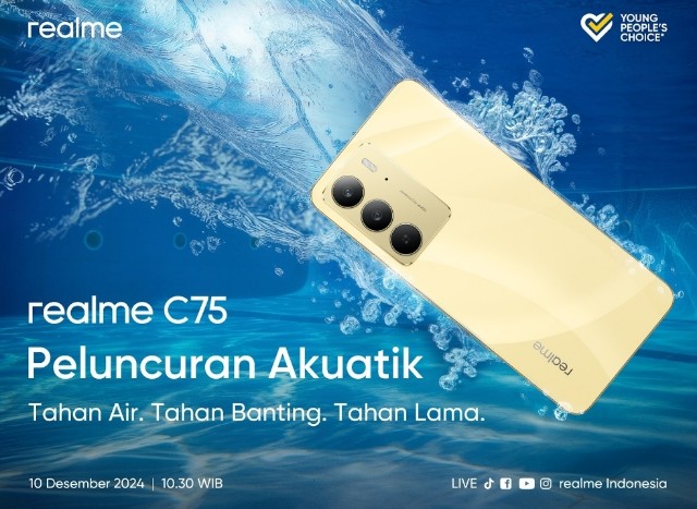 realme C75 Hadir di Indonesia: Smartphone Entry-Level dengan Sertifikasi IP68 & IP69 Pertama di Kelasnya