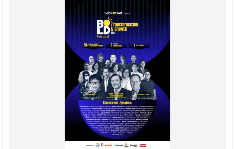 Blibli Tiket BOLD Festival 2024: Transformasi Digital untuk Karyawan
