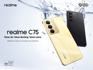 realme C75: Smartphone Tangguh Pertama dengan IP68 & IP69 di Kelasnya, Harga Mulai Rp2.299.000