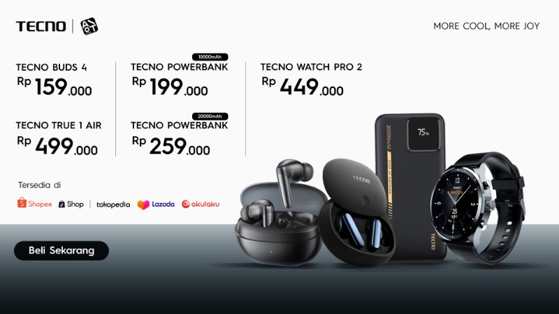 TECNO Hadirkan Produk AIoT Baru untuk Konektivitas dan Produktivitas