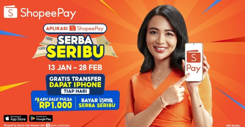 Promo Awal Tahun ShopeePay: Aplikasi Serba Seribu Hemat dan Praktis