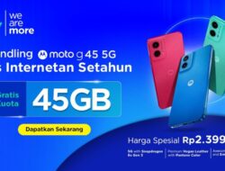 XL Axiata dan Motorola Luncurkan Bundling Moto G45 5G dengan Bonus 45GB