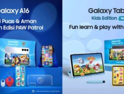Dapatkan Aksesoris PAW PatrolÂ® di Galaxy A16 dan Galaxy Tab A9 Kids Edition